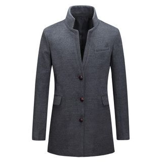 JOYRAY Stand Collar Single-Breasted Coat
