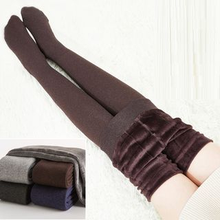 Fleece-lined Leggings - Asian Fashion