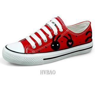 HVBAO Lace-Up Canvas Sneakers