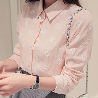 Hamoon Linen Flower Shirt