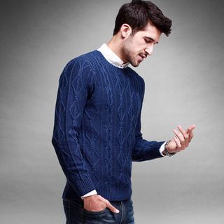 Quincy King Cable Knit Sweater