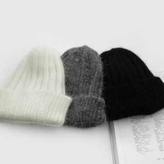 NIPONJJUYA Angora-Wool Blend Knit Beanie