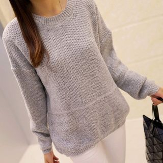 anzoveve Round-Neck Sweater