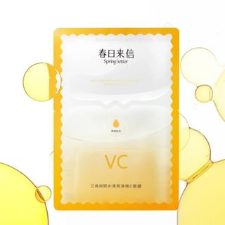 Spring Letter - Moisturizing And Brightening Vitamin C Mask (1Pc) 1Pc (1G + 22G)