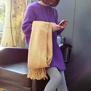 Fashion Street Raglan-Sleeve Sweater Dress