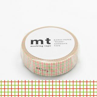 mt mt Masking Tape : mt 1P Grid Green x Orange