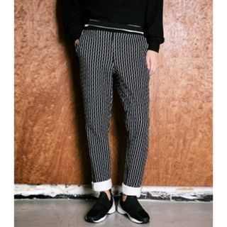 ABOKI Slim-Fit Pinstripe Pants