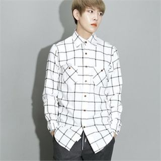 THE COVER Long-Sleeve Check Shirt