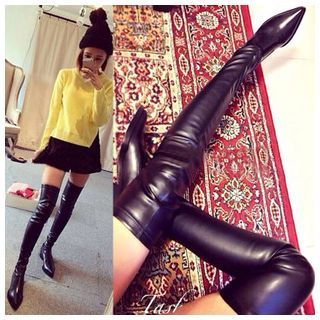Anran Elastic Over The Knee Boots