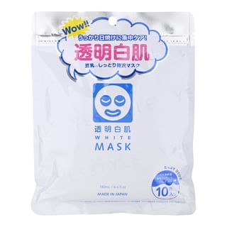 Ishizawa-Lab - Transparent White Mask 10 pcs