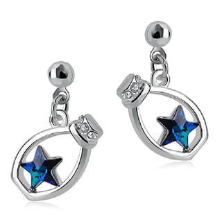 Mbox Jewelry Austrian Crystal Dropped Earrings