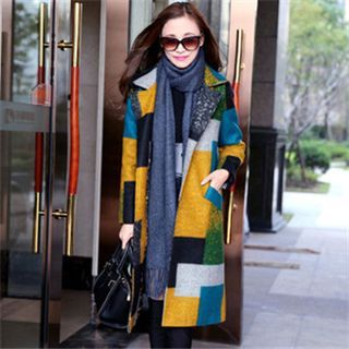 AiSun Patterned Long Coat