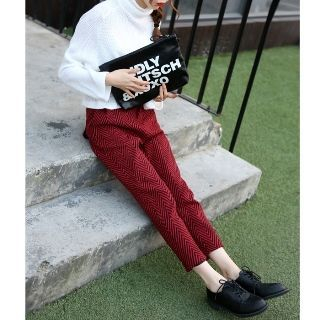 Romantica Patterned Slim-Fit Pants