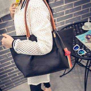 Rosanna Bags Faux Leather Two-Tone Shopper Bag