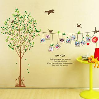 LESIGN Tree Photo Frame Wall Sticker Multi Color - One Size