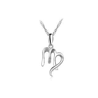BELEC 925 Sterling Silver Constellation Virgo Pendant with Necklace