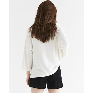 Someday, if Drop-Shoulder 3/4-Sleeve T-Shirt