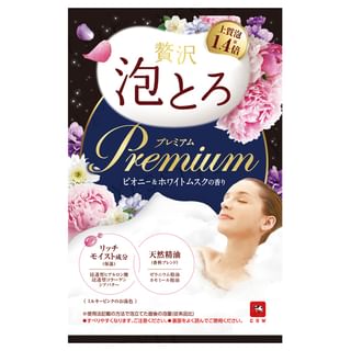 Cow Brand Soap - Oyumonogatari Luxury Foam Premium Bath Additive Peony & White Musk Scent 40G
