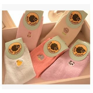 Miya Animal Embroidered Socks
