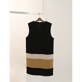 BELLISSIMA Sleeveless Color-Block Shift Dress