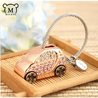 MILESI Rhinestone Metal Keychain