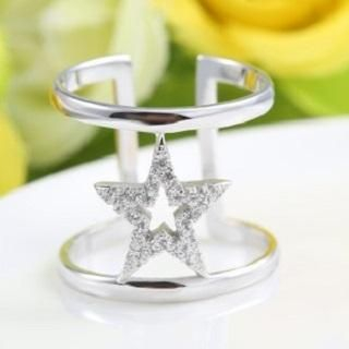 Zundiao Sterling Silver Star Ring