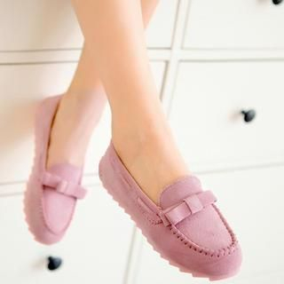 Pangmama Bow-Accent Loafers