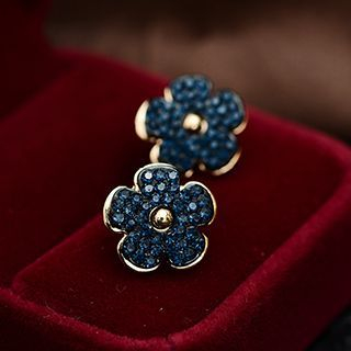 maxine Rhinestone Floral Earrings