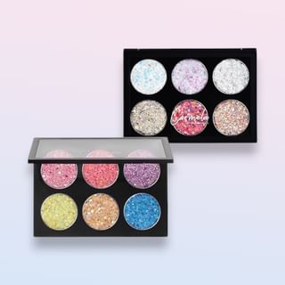 Fantasy Sequin Eyeshadow Palette - 2 Types 1# Colorful - 30g