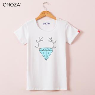 Onoza Short-Sleeve Diamond-Print T-Shirt