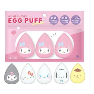Crux - Sanrio Characters Die Cut Series Makeup Finger Powder Puff Kuromi