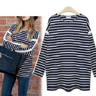 Flobo Dolman-Sleeve Stripe Top