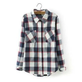 TOJI Long-Sleeve Check Shirt