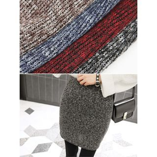 hellopeco M lange-Knit Pencil Skirt