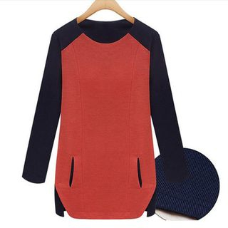 Pura Long-Sleeve Color Block Tunic