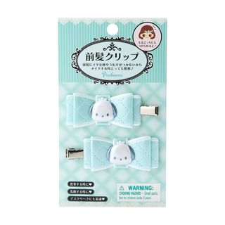 Pochacco Quilt Ribbon Hair Clip (Set of 2) 6 x 2.5cm