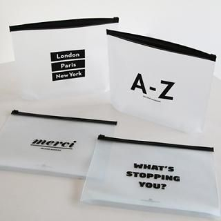 Full House Lettering Clear Pouch L
