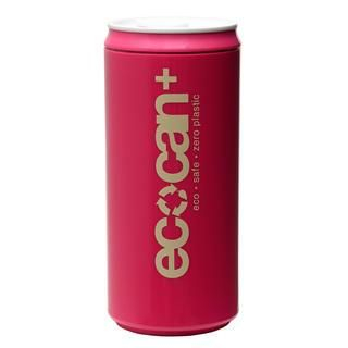 Eco Concepts Eco Can Plus Pink with Beige Print (450ml) One Size
