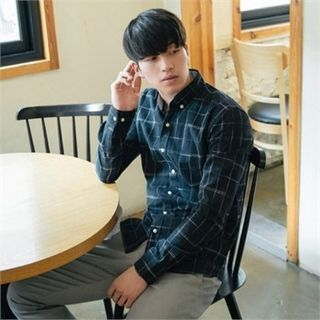 STYLEMAN Button-Down Check Shirt