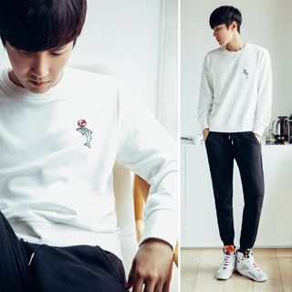 MRCYC Dolphin-Embroidered Pullover