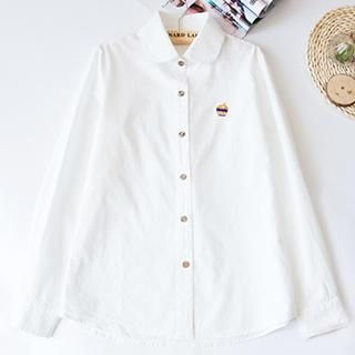 Jill & Jane Long-Sleeve Embroidered Blouse