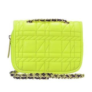 ans Chain-Strap Quilted Pouch