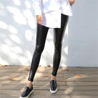 smusal Faux-Leather Leggings