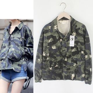 trendedge Camouflage Utility Jacket