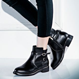 Elfa Belted Ankle Boots