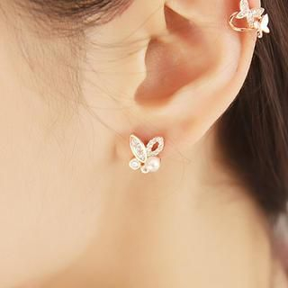 kitsch island Butterfly Stud Earrings