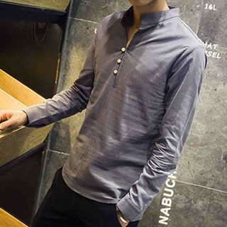 Blueforce Long-Sleeve Mandarin Collar Shirt