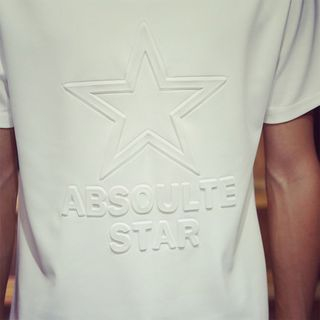 Street Affair Embossed Star Neoprene Short-Sleeve T-shirt