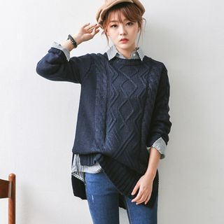JUSTONE Cable-Knit Sweater