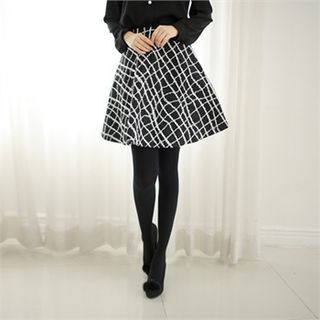 Styleberry Patterned A-Line Skirt